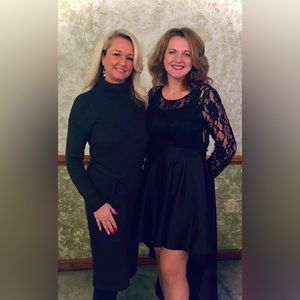 Beautiful lace low/ high dress